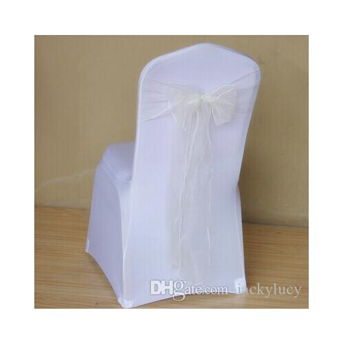 Chair decoration wedding single stretch elastic chair tie back chair band wedding sashes for chair chair sash band free