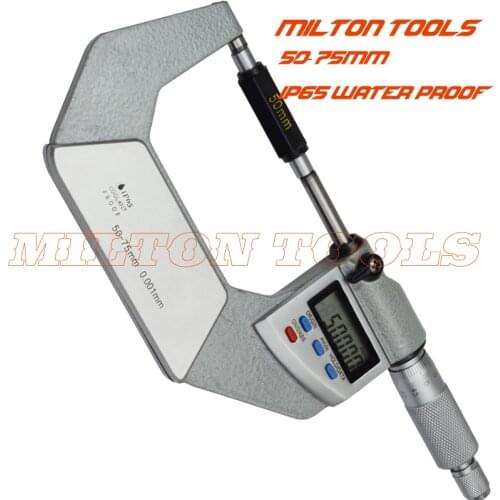 50-75mm 0.001mm IP65 Water Proof Caliper Gauge Electronic Digital Micrometer