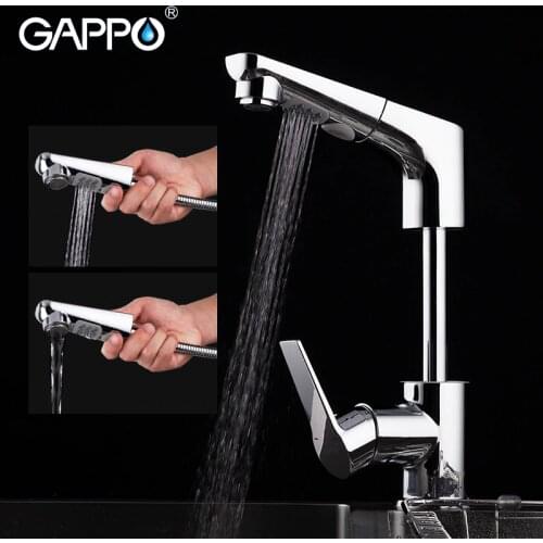 GAPPO pull out brass kitchen faucet water mixer tap Kitchen tap water mixer crane Chrome torneira cozinha