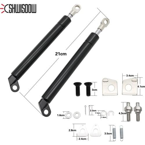 High quality 1 Pair Rear Window Glass Gas Struts Support Tailgate Slow Down & Easy Up Strut Kit For FORD RANGER T6 2012-2016