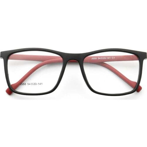 YOUTOP TR90 Rectangle Square Optical eyeglasses Full rim Men Women LightWeight Glasses Prescription Frame J550