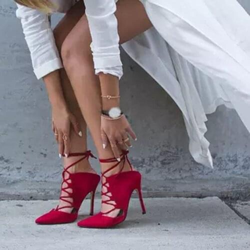 Sexy Summer Instep Exposed Pointed toe Sandals Women Thin High Heels Sandals Bottines Slingbacks Runway Sandalias Shoes Woman