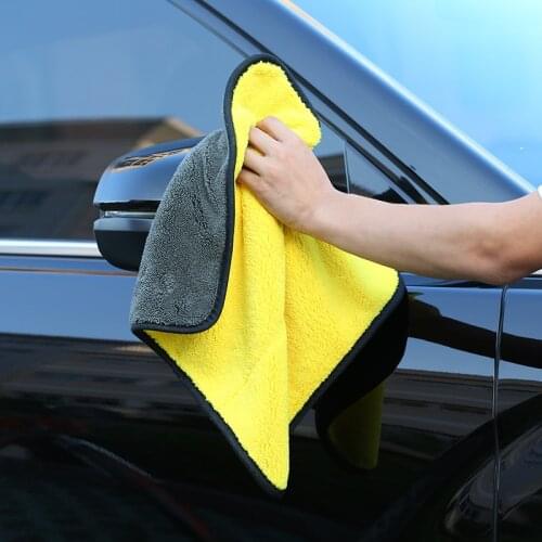 1/3pcs Car Wash Microfiber Towel Car Cleaning Drying Cloth Hemming Car Care Cloth Detailing Car Wash Towel for Toyota Acessories