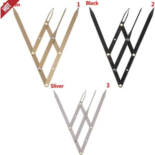 1pcs Stainless steel Golden Ratio Calipers Eyebrow Microblading Permanent Makeup Measure Tool Mean Golden Eyebrow Divider