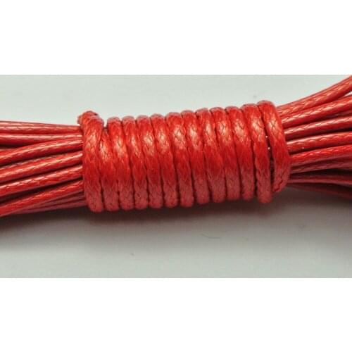 10 Meters Red Korean Waxed Cord String Thread 2mm for Bracelet Necklace