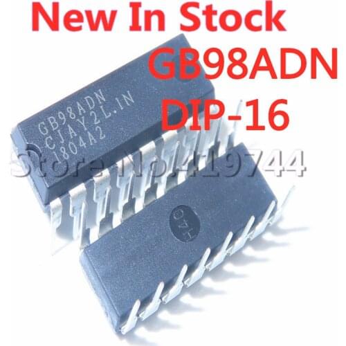 2PCS/LOT GB98ADN GB98 DIP-16 LCD backlight chip In Stock NEW original IC
