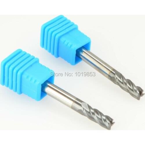 5pcs SLONS for 51HRC steel 1x4x50L or 1.5 or 2mm or 2.5 or 3mm or 4mm 5mm 6 tungsten carbide end mill cutter for steel or moulds