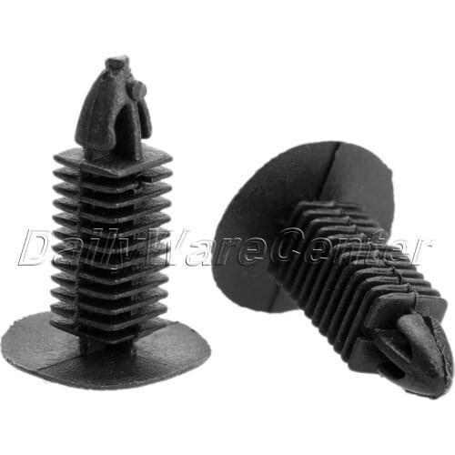 50Pcs Car Automobiles Bumper Fender Rivet Door Trim Panel Clip Auto Fastener 8*8mm Hole Plastic Rivets Retainer Clips