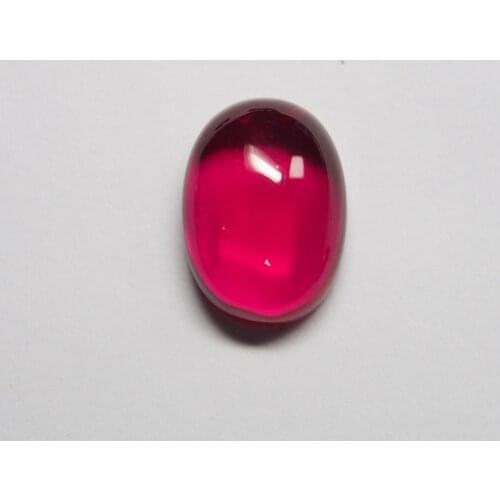 9*11mm 10 Piece/a lot Red Color Oval Cabochon Corundum Ruby Gemstone for Jewelry