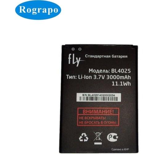 3000mAh 100% New BL4025 Battery For Fly IQ4411 Quad Energie 2 BL 4025 Bateria Batterie Baterij Cell Mobile Phone Batteries