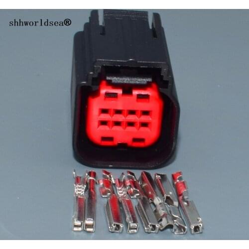 Shhworldsea 8 Pin 1411001-1 Automotive Air Flow Meter Plug Waterproof Sealed Connector Car Harness Socket