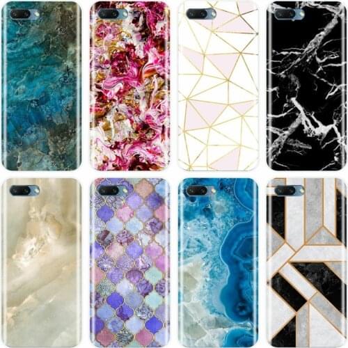 Granite Scrub Marble Stone image Cover Soft Silicone Phone Case For Huawei Honor 8 9 10 V10 NOTE10 lite MATE 7 8 9 10 20 pro