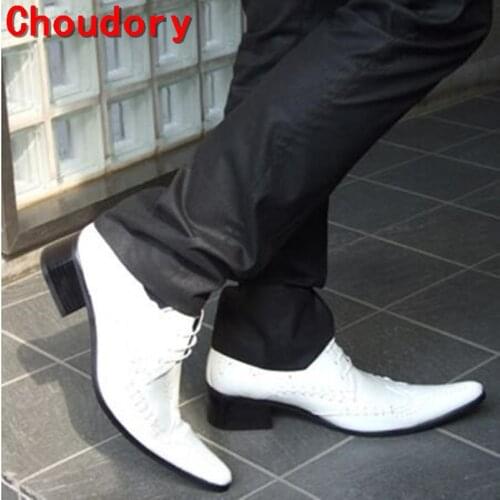 Choudory 2017 Luxury Designer Italian Shoes Men Leather Pointed-toe Black Brown Classic Genuine Leather Dress Flats Size38-46