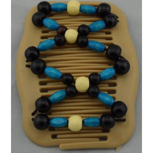 Stretchy Beaded Double Magic Hair Combs Clip double hair combs hairpins bridal hair accessories Free shipping 20 pcs/lot