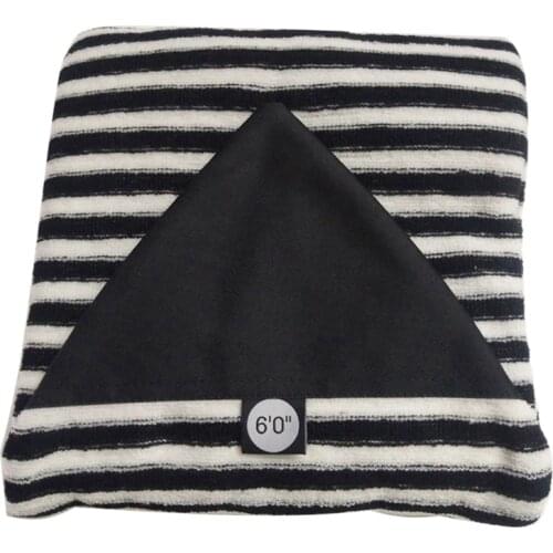 Elastic Surfboard Sock Cover with Drawstring Closure Lightweight Durable Surfing Board Bag Protective Pointed Nose,6.0Ft