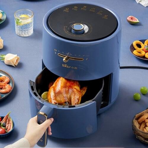 4.6L Non-stick Air Fryer 1500w Electric Fryer Oil-free Multi-function Fryer Adjustable Timing Induction Cooker Bear/QZG-A15W5