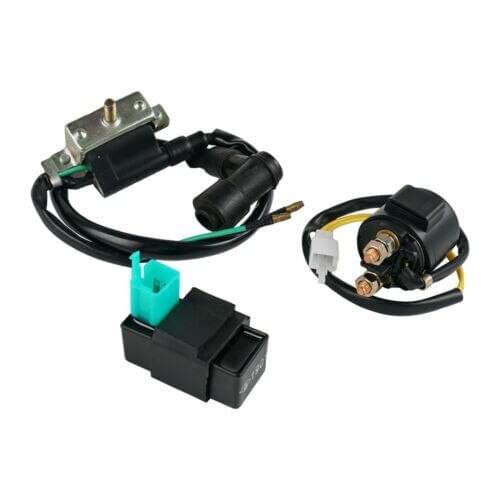 CDI Box Ignition Coil Starter Relay Regulator Rectifier Set For ATV Scooter Moped Go kart 50cc 70cc 90cc 110cc 125cc