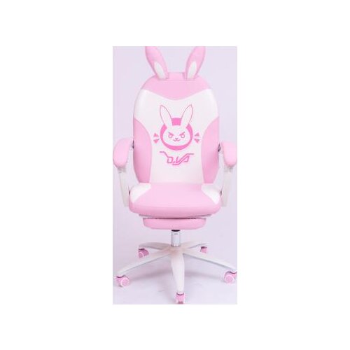 The pink lovely anchorman computer chair is used to live in contemporary and simple live student dormitory back lift swivel chai
