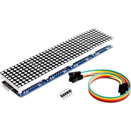 【SIMPLE ROBOT】MAX7219 Dot Matrix Module For Microcontroller 4 In One Display with 5P Line