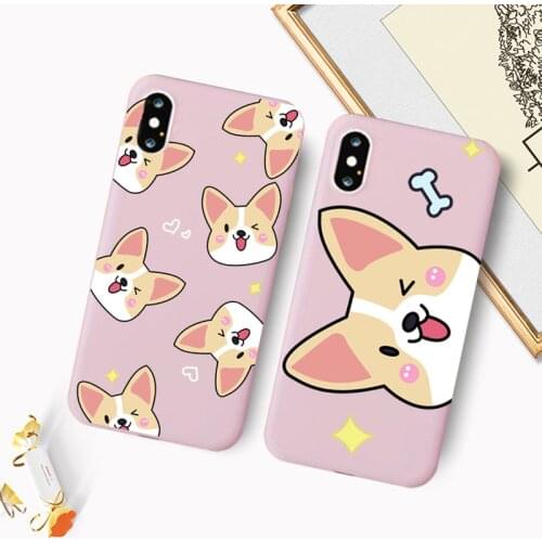 Cute Corgi Dog Case for IPhone 12 Mini 11 Pro Max Ultrathin Cartoon Puppy Soft Toy Case for IPhone 7 6 6s 7 8 Plus X XR XS Cover