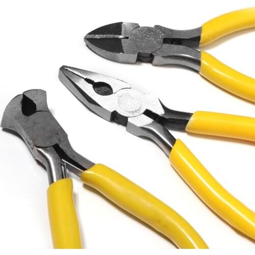 Multi Stainless Steel Mini Pliers Universal Electrical Wire Cable Cutters Cutting Side Snips Flush Nipper Hardware Hand Tools