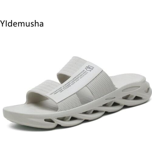 2021 New Mens Slippers Indoor Home Summer Beach Ourdoor Slides Sport Slipers Platform Casual Shoes Mens Flats Zapatos De Mujer