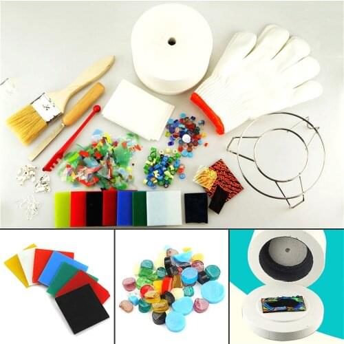 15pcs/Set Professional Extra Large Microwave Kiln Tool Set Stained Glass Fusing Supplies DIY Kit