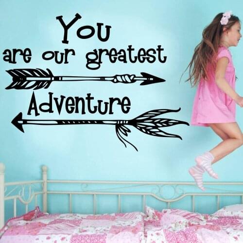 Wall Sticker You Are Our Greatest Arrow Kids Room Wall Decal Bedroom Boys And Girls Nursery Poster WW-2