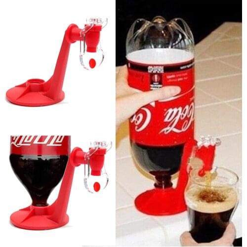 Novelty Soda Dispenser Bottle Coke Upside Down Drinking Water Dispense Machine Home Bar Party Gadget
