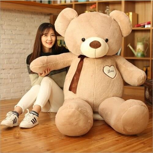 New Arrival Giant Teddy Bear Plush Toys For Girls Stuffed Doll Soft Big Unstuffed Coat Empty Bearskin Kids Valentines Day Gifts
