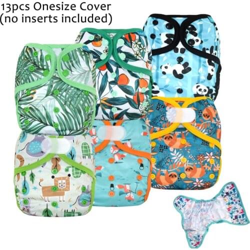 13pcs/lot onesize diaper cover wholesale,special prints,waterproof and breathable,fits 3-15kg