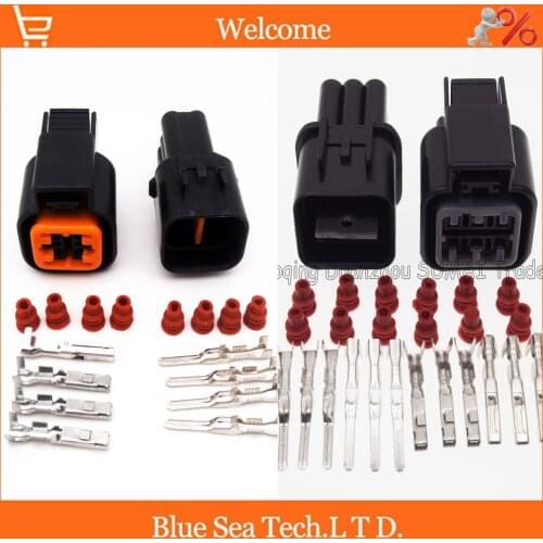 Sample,2 sets 4 Pin and 2 sets 6Pin male&female Auto Head lamp plug connector for HYUNDAI,KIA,Elantra etc