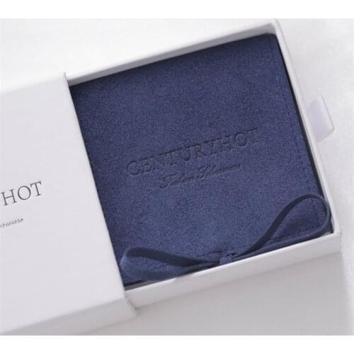 Wholesale 500pcs/lot Custom Made Jewelry Boxes Suede Envelop Jewelry Pouch Jewelry Set Paper Box With Logo