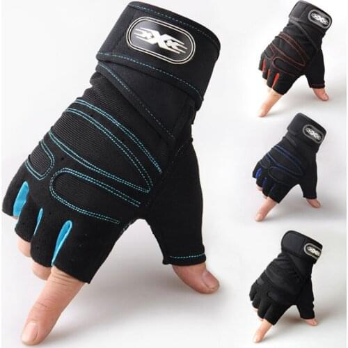 Gloves Weight Exercises Half Finger Lifting Gloves Body Building Training Sport Gym Fitness Gloves for Men Women