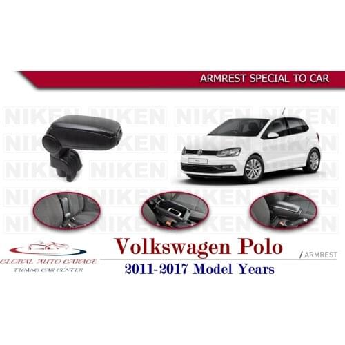 For Volkswagen Polo Armrest 2011-2017 Car Accessories Storage Box Easy Install Universal Cup Holder Interior Auto Charging USB