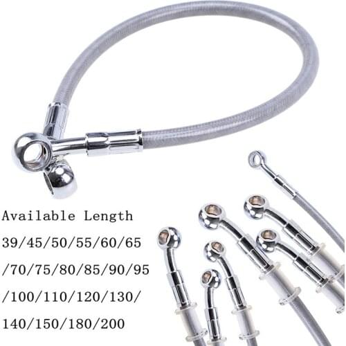 POSSBAY 39cm-200cm M10 Universal Motorcycle Hydraulic Reinforced Brake Or Clutch Oil Hose Line Pipe for Dirt Pit Bike hose brake
