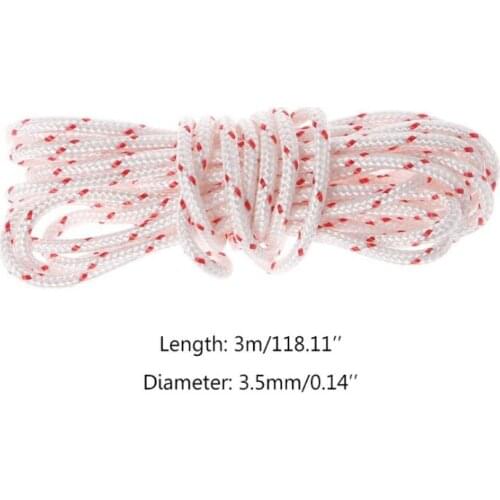 New 3.5mm Starter Rope Pull Cord For Trimmer STRIMMER / HEDGE-TRIMMER PULL CORD START ROPE FOR LAWNMOWER CHAINSAW BLOWER