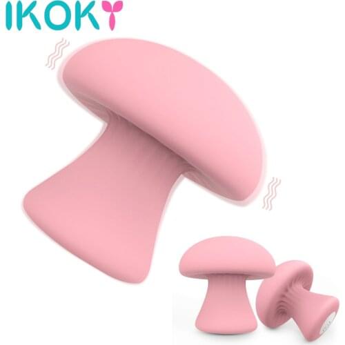 IKOKY Mushroom Shaped Vibrator Vaginal Tight Exercises Massage G Spot Stimulator Vibrator USB Rechargeable Sex Toys For Women