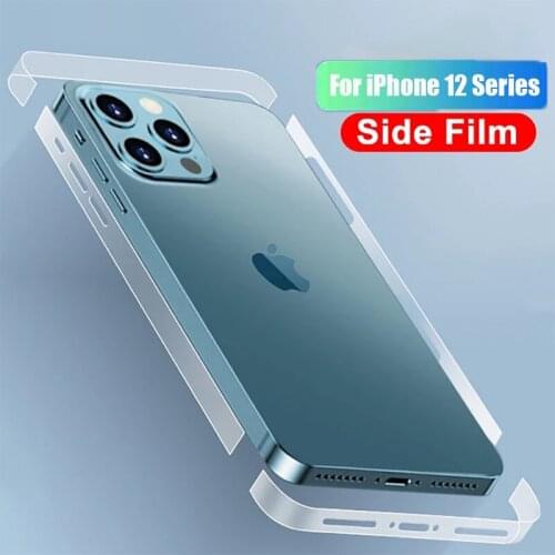 Transparent Phone Border Hydrogel Film For iPhone 12 Pro Max Ultra-thin Side Screen Protector Cover For iPhone 12 Pro Mini Films