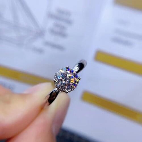 2020 new crackling moissanite ring for women jewelry engagement ring for wedding 925 silver ring birthday gift