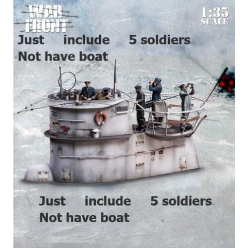 1/35 Resin Model Building Kit Figure 5 peoples in the submarine (no base)
