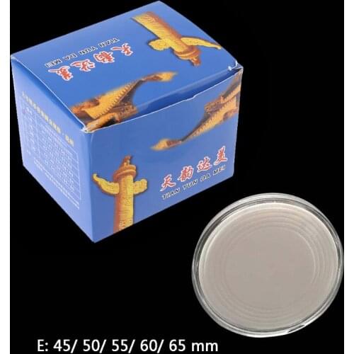 10Pcs Clear Round 70mm Direct Fit Airtight Coin Capsules Holder Display Storage Case With Adjustable EVA Gasket Pad Ring 41-65mm