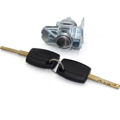1552849 Car Front Door Lock Cylinder Replacement with 2 Key for Ford for Focus for C-Max for S-Max
