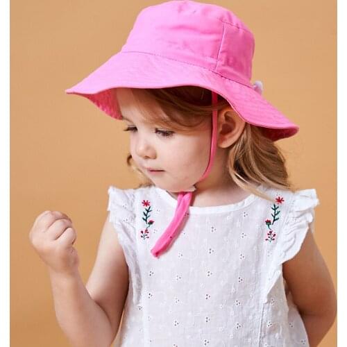 2021 New Summer Baby Sun Hat Children Outdoor Neck Hanging Earmuffs Anti-ultraviolet Beach Hat Boys and Girls Swimming Cap