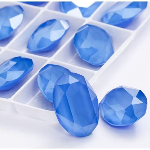 8x10mm Oval Shape Rhinestones Mocha Series Glue On Nails Fancy Stone Pointback Glass Strass Crystal Loose Stones Rhinestones