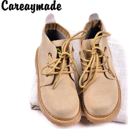 Careaymade-New style Genuine leather shoes,Pure handmade flats shoes,The retro art mori girl shoes, Fashion retro boots ,6 color