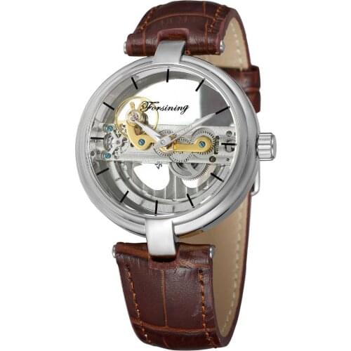 Top Brand Luxury Men Fashion Watch Double Side Transparent Steel Steampunk Creative Mechanical Automatic Wristwatch montre homme