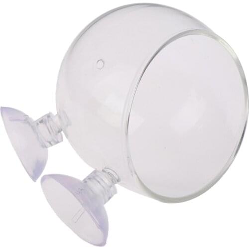 Aquarium Decoration Fish Tank Mini Crystal Glass Pot Polka Water Potted Planting Cylinder Cup Aquarium Accessories Green Grass