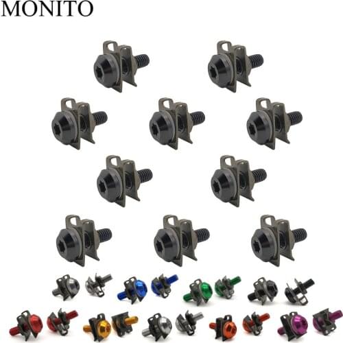CNC Motorcycle Fairing Screws Custom Moto Body Spring Bolts For Honda CBR250R CBR 250R VFR 1200 F VFR1200 NC 750 S/X Accessory