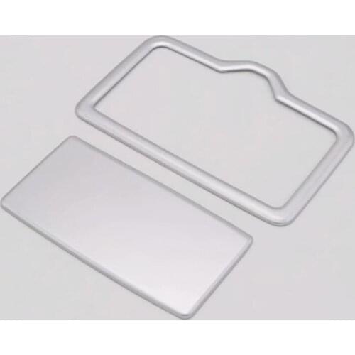 For Audi Q5L 2018 2PCS ABS Chrome Car Rear Water Cup Cover Trim Molding Car Styling Auto Accessories